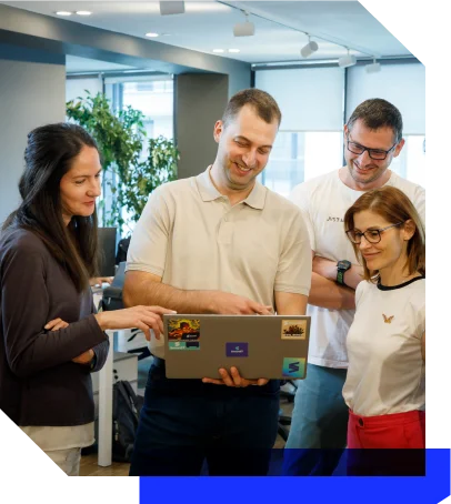 the team of our fintech software company